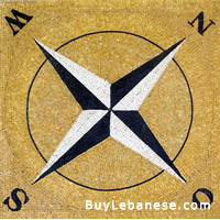 Marble Mosaic Geometric Design (MG 011)