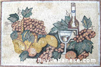 Marble Mosaic Kitchen Design (MK 009)
