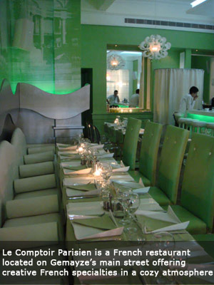 Restaurant (Comptoir Parisien) Invitation for 2