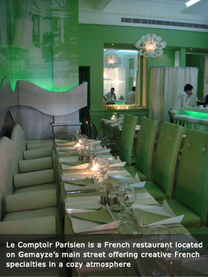 Restaurant (Comptoir Parisien) Invitation for 2