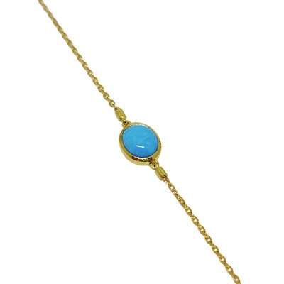 Gold Bracelet: Oriental Turquoise