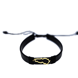 Gold Bracelet: Lebanon Map Pattern