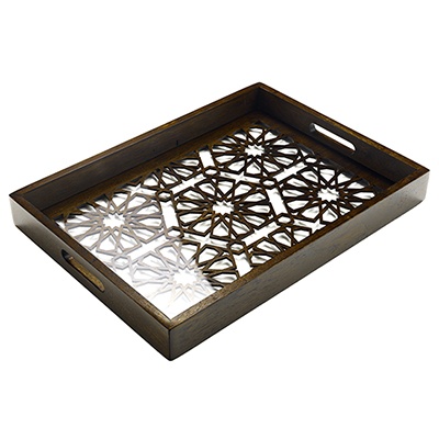 Tray: Moucharabieh, Frake Wood n Plexiglas, Homeware