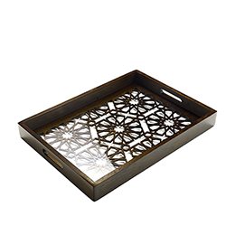 Tray: Moucharabieh, Frake Wood n Plexiglas, Homeware