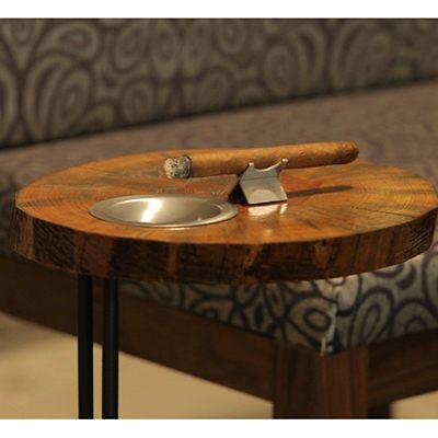 Cigar   Holder & Ashtray, Stainless Steel