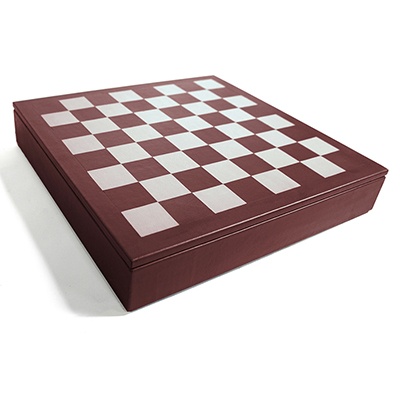 Game: Leather Chess Board and Box
