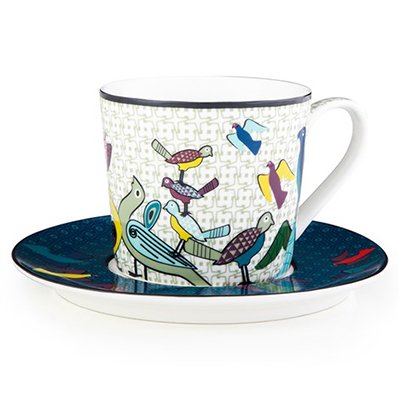Tea Cups and Saucers, Birds of Paradise, Tea Set