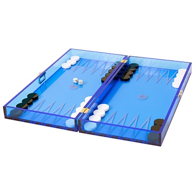 Tawle (Backgammon Plexiglas), Tric Trac Game, by Atelier S/Z
