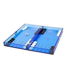 Tawle (Backgammon Plexiglas), Tric Trac Game, by Atelier S/Z