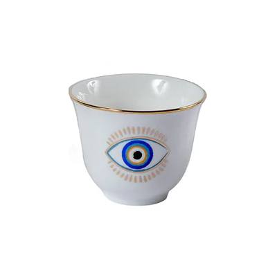  Chaffe Arabic Coffee Cups, Evil Eye