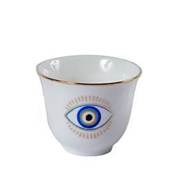 Chaffe Arabic Coffee Cups, Evil Eye