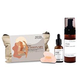 Beauty:  The Visionary, Facial Cleanser, Facial Serum, Massage Stone