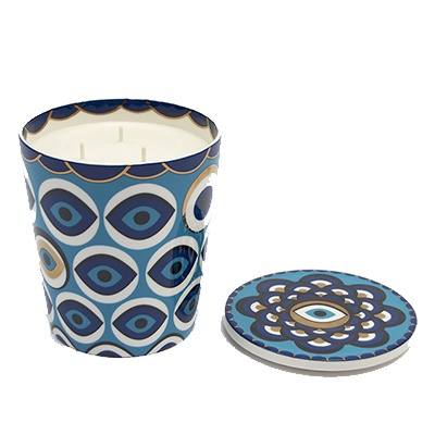 Candle Vase with Lid, Zarqa, Jasmine Fragrance