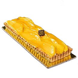 Tart: Fresh Mangoes for 10 people, Rectangular