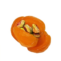 Candied Dried Apricots with Pistachios, Nkou3
