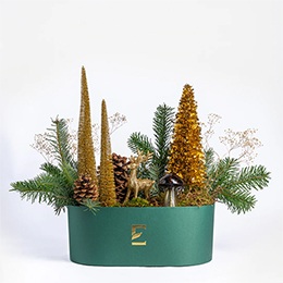    Christmas Arrangement: Golden Dreams