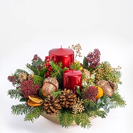    Christmas Arrangement: Centerpiece Magic