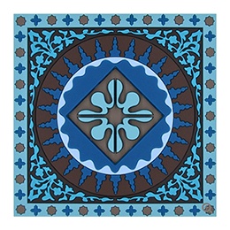 Coasters: Square, Mosaic Blue